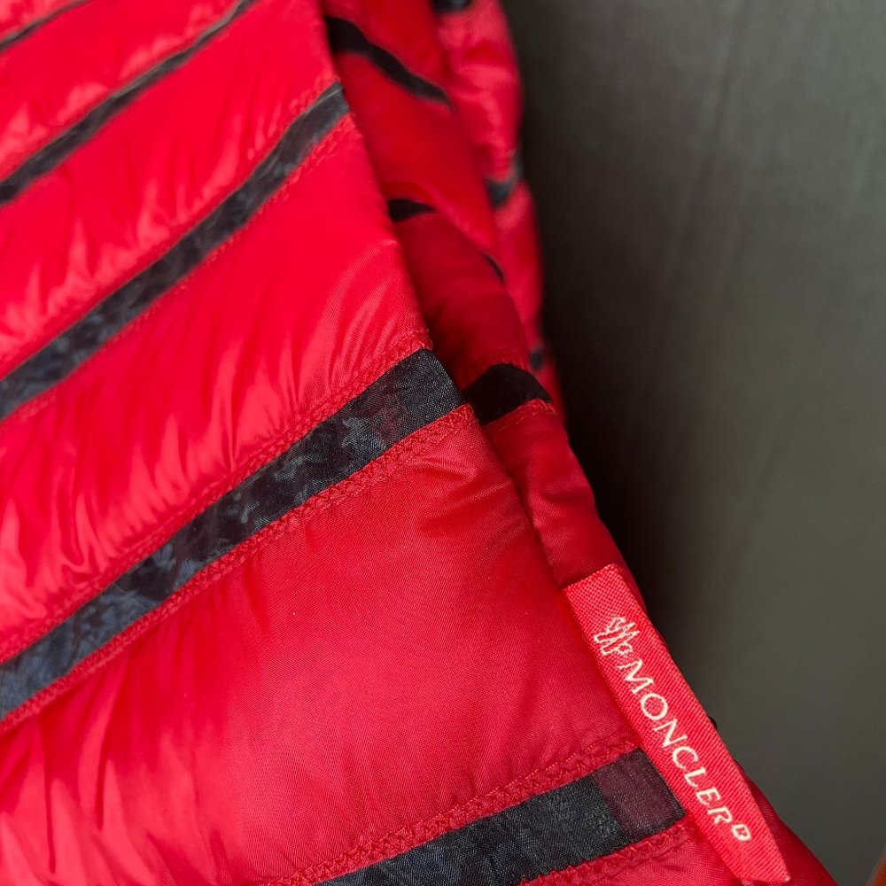 Moncler Women's Red Brioche Down Jacket - Picture 7 of 16